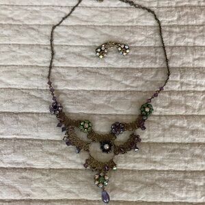 Liz Palacios necklace and earrings set